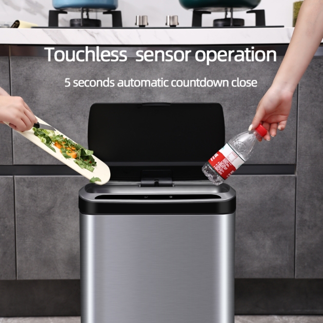 Large Capacity Smart Sensor Trash Can