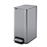 Pedal dual bucket stainless steel trash can