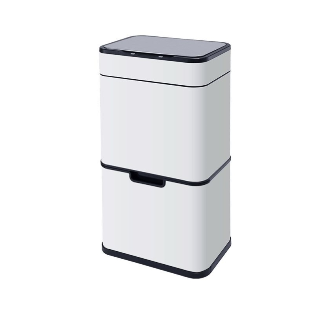 Stainless steel double-layer classification intelligent garbage bin