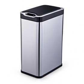 Stainless steel trash can