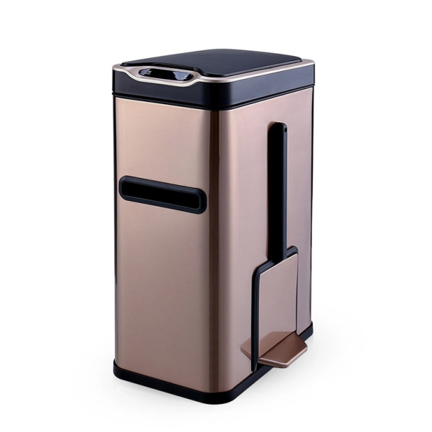 JAH 7L Sensor Trash Bin with Toilet Brush -2