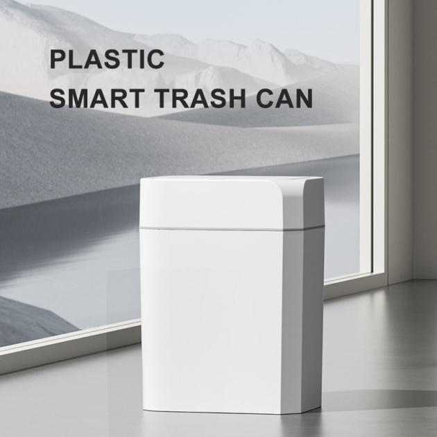 Plastic sensing intelligent garbage bin