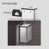 Stainless steel kitchen cabinet wall mounted Garbage Bin