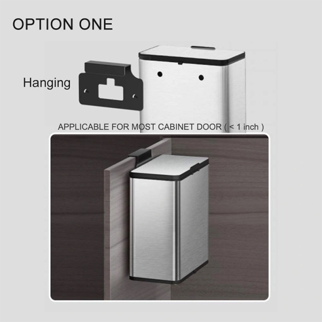 Stainless steel kitchen cabinet wall mounted Garbage Bin