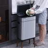 Kitchen high foot intelligent sensing classification garbage bin