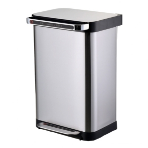 Stainless steel waterproof automatic packing foot trash can