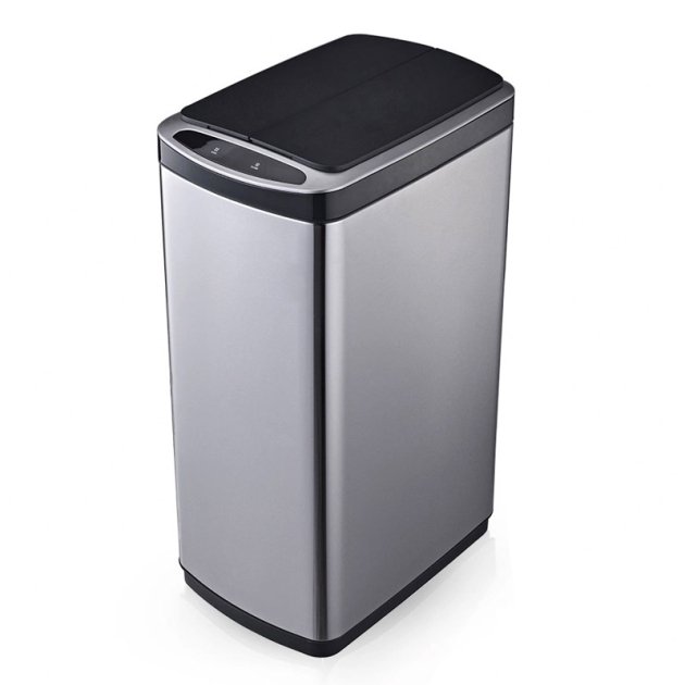 rectangle butterfly open trash can 2