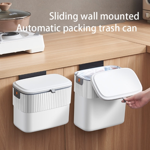 Wall-mounted trash can