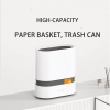 Automatic garbage bag suction wastebasket trash can