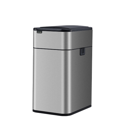 Large capacity bidirectional open lid intelligent garbage bin