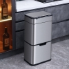 Stainless steel double-layer classification intelligent garbage bin