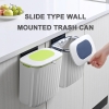 The Sliding Cover Wall-Mounted Trash Can